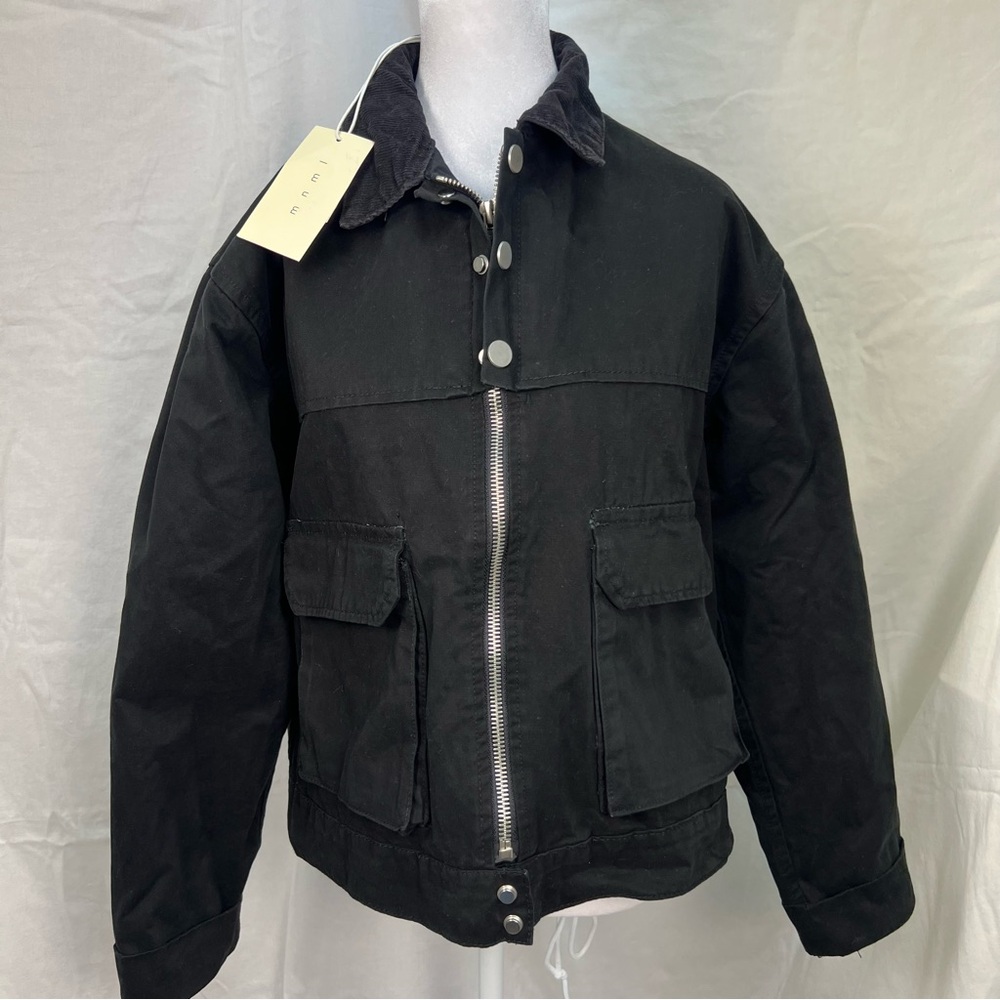 NWT mnml black field jacket.